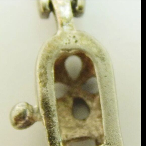 Artisan 925 Quartz & Pearl Pendant Necklace CZ Drop Earrings & Topaz Bracelet - Picture 11 of 12